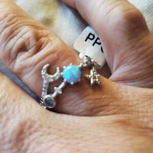 STERLING & GEMSTONE CELESTIAL RING